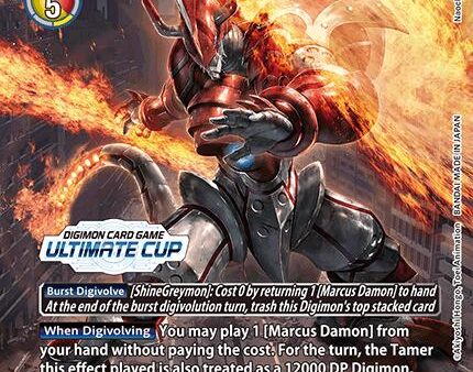 ShineGreymon: Burst Mode [BT13-020] (Ultimate Cup 2024) [Versus Royal Knights Booster] For Discount