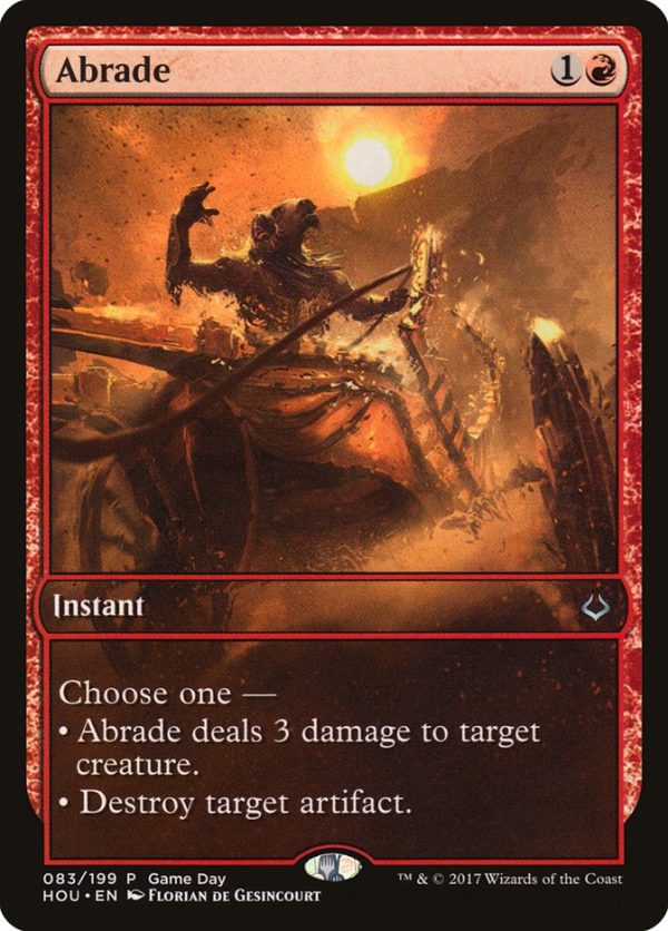 Abrade (Game Day) [Hour of Devastation Promos] Discount