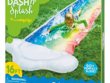 Dash  N Splash Rainbow Inflatable Outdoor Water Slide Fashion