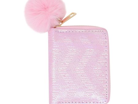 Shiny Wave Wallet - Pink Sale