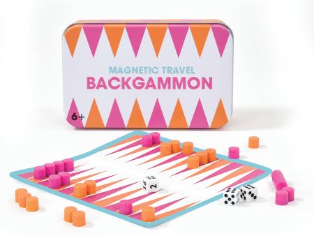 Backgammon Tin Travel Game Fashion