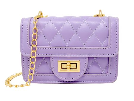 Tiny Classic Quilted Mini Purse - Lavender Online Hot Sale