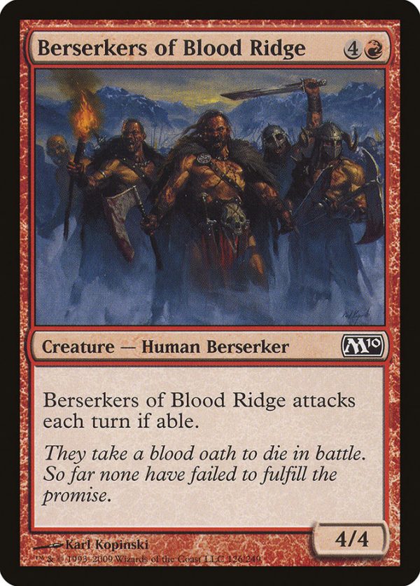 Berserkers of Blood Ridge [Magic 2010] For Sale