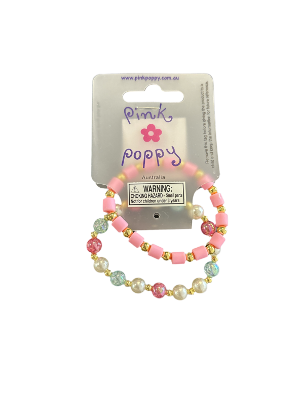 Pink & Gold bracelet set Online