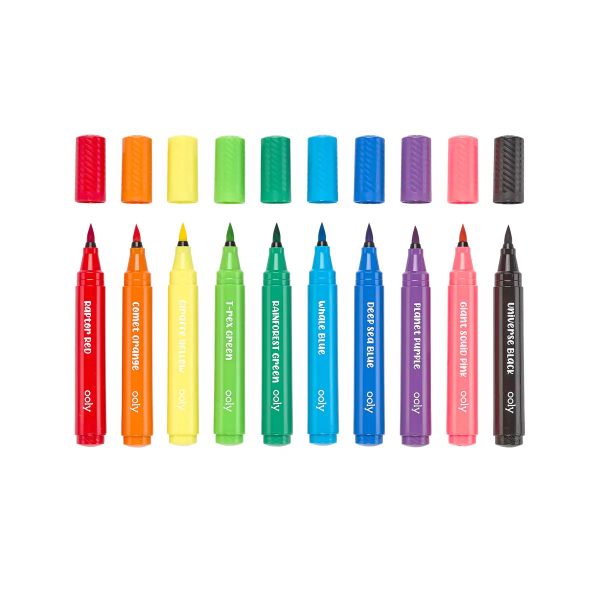 Big Bright Brush Markers Hot on Sale