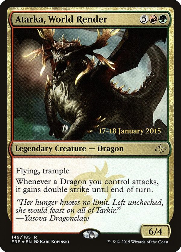 Atarka, World Render [Fate Reforged Prerelease Promos] Discount